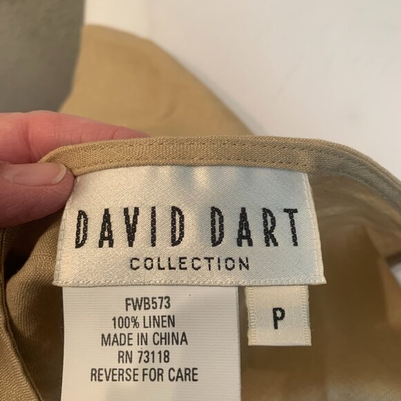 Vintage David Dart Collection linen sleeveless dress size P unworn - Picture 11 of 13